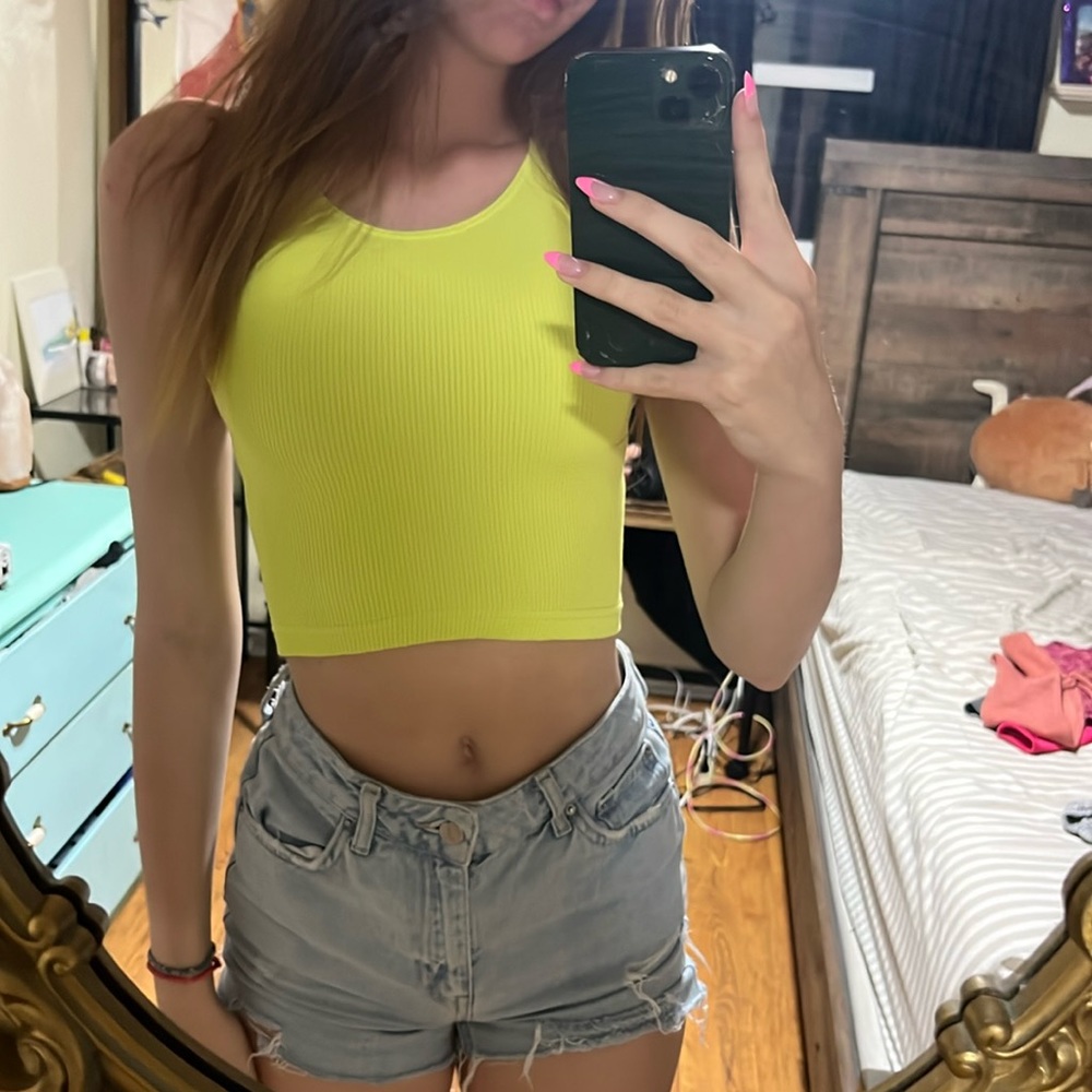 free people neon top